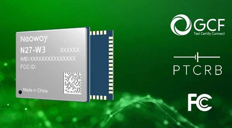 乐天使科技,Neoway,NB-IoT,N27,？,模组,无线通信模组,Cat M1,GCF,FCC,PTCRB,N27-W3,认证,3GPP,ETSI,GSMA,5GAA,CTIA,高通,EGPRS